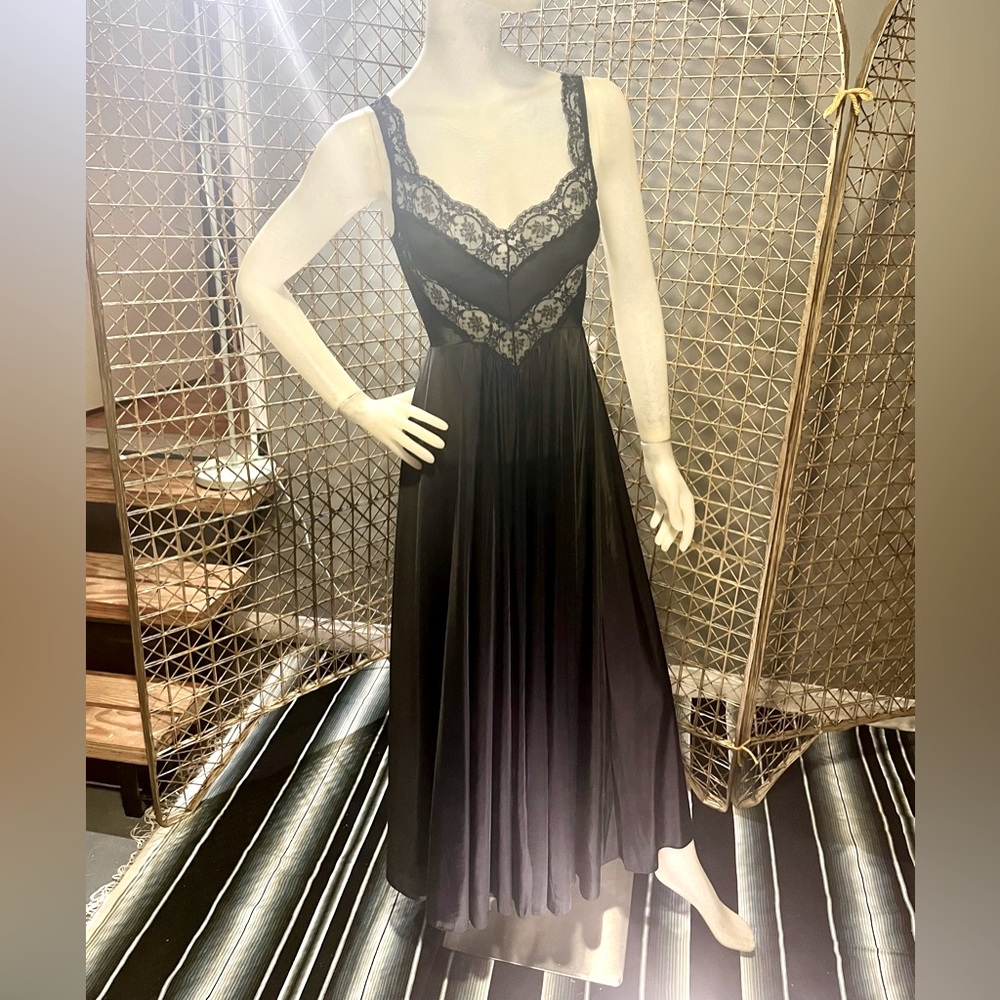 Gorgeous Rare Vintage Olga Black slip Dress